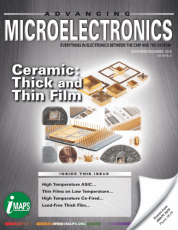 Featured Article in Advancing Microelectronics Magazine