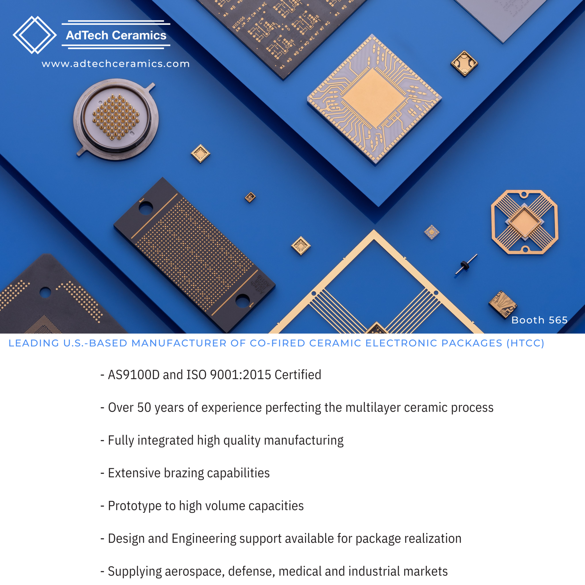 AdTech Ceramics to exhibit at SPIE Photonics West in San Francisco